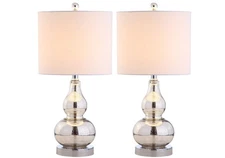 JONATHAN Y JYL1028C-SET2 Anya 20.5 Mini Glass Lamp(Set of 2) Transitional,Gl...