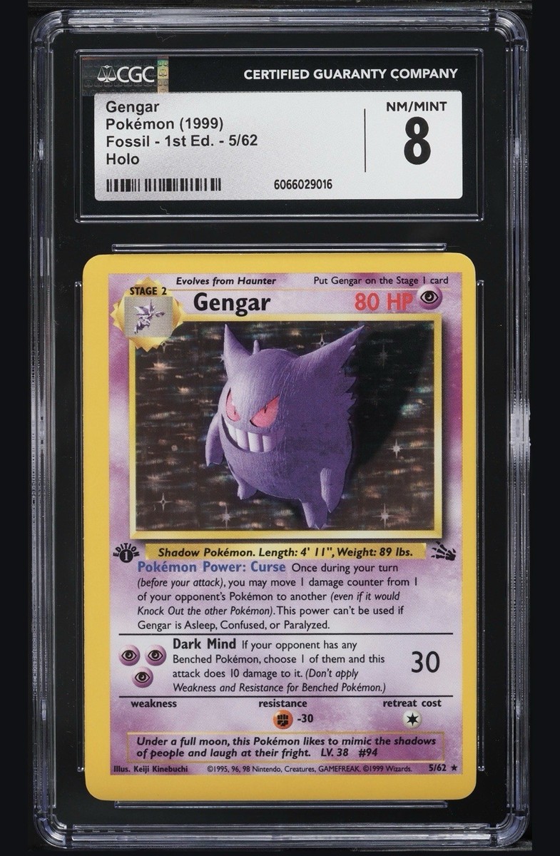 gengar pokemon card 1st edition Sabrina's Holo-1st (14) 2000 Gym Heroes Pokmon Gengar TCG 1st Edition