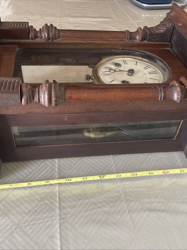 Junghans Vintage RA Pendulum Chiming Wall Clock, Germany (c. 1910) With Key - Picture 11 of 23