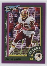 2022 Panini Classics Legends Timeless Tributes Purple 30/50 Clinton Portis 1o0s