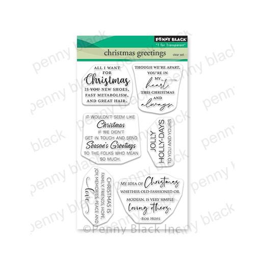 Penny Black Clear Stamps - Christmas Greetings 30-865