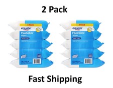 Equate Flushable Wipes, Fresh Scent, 5 packs of 48 wipes, 240 wipes 2 Pack