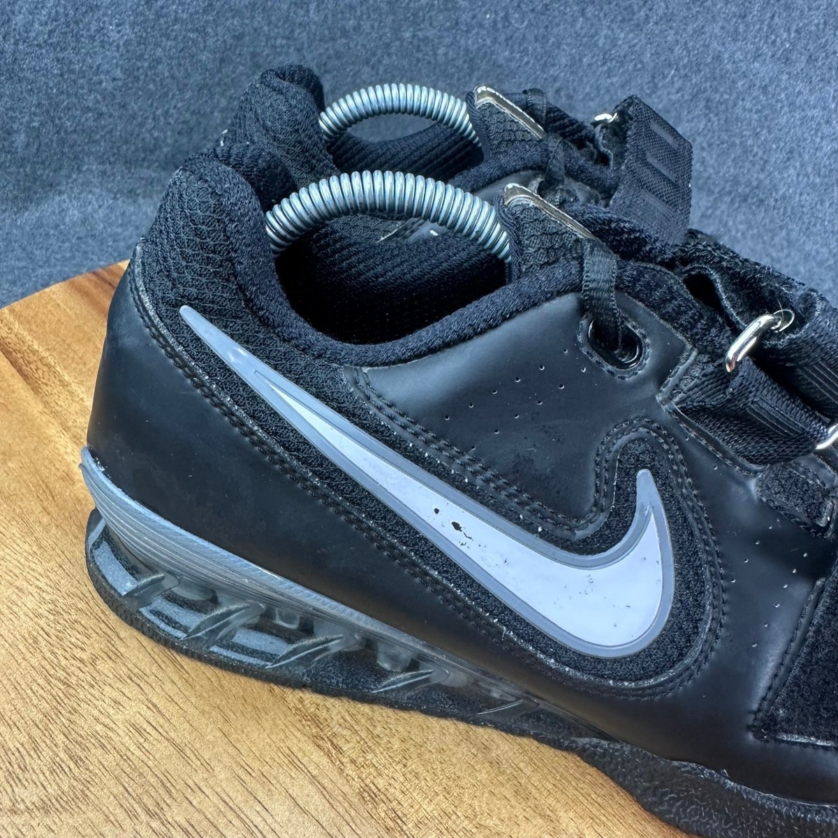 Nike Romaleos 2 Weightlifting Shoes Black Silver 476927-010 Mens