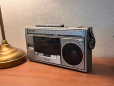 National RX-1820 Mini Boombox Cassette Radio Working Vintage Japan 80s Retro
