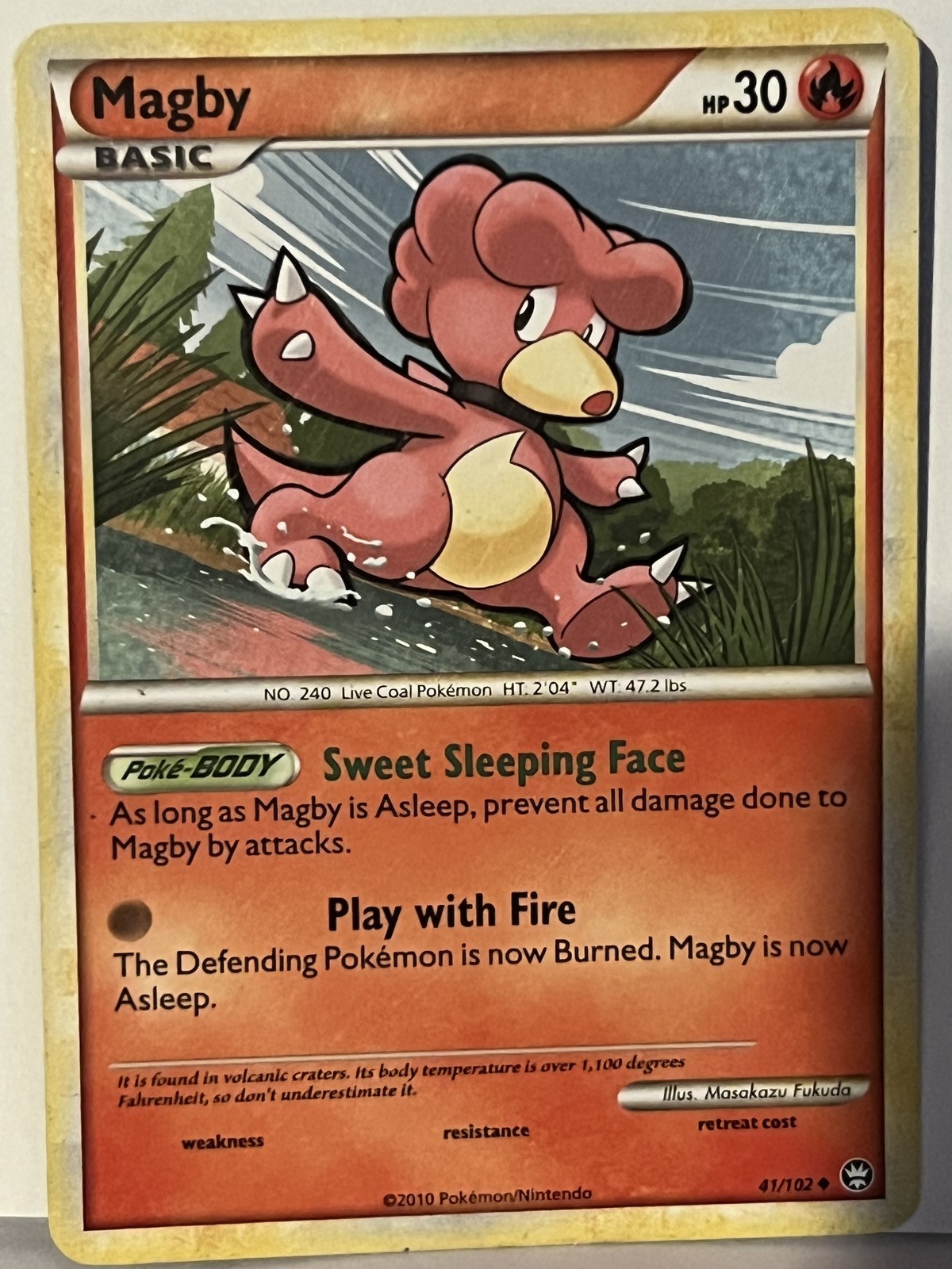 Magby 41/102 Triumphant NM Pokemon Fast Shipping
