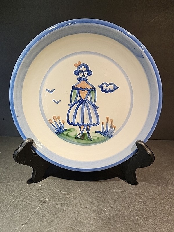 M. A. Hadley Farmer's Wife 11 Inch Dinner Plate