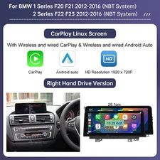 CarPlay Multimedia Linux Touch Screen For BMW 1 2 Series F20 F21 F22 F23 2012-16