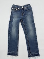 True Religion Jeans Toddler Size 4T Slim Blue Stretch Adjustable Hipster Kid