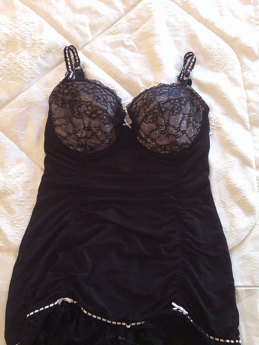 Avidlove Set di Lingerie Sexy da Donna, Set di Intimo Erotico in Pizzo, Babydoll con Scollo a V, Corsetto, Intimo, Pigiama da Notte con Spacco Laterale, rosso chiaro, M