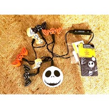 Disney Nightmare Before Christmas Jack Skellington Bat Glow Necklace NWT