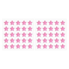 2 Sheet Star Gem Stickers 10mm, Self Adhesive Jewel Sticker Dark Pink