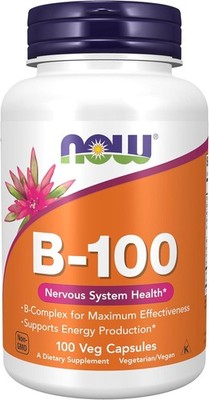 NOW FOODS Vitamin B-100 100 Veg Capsules