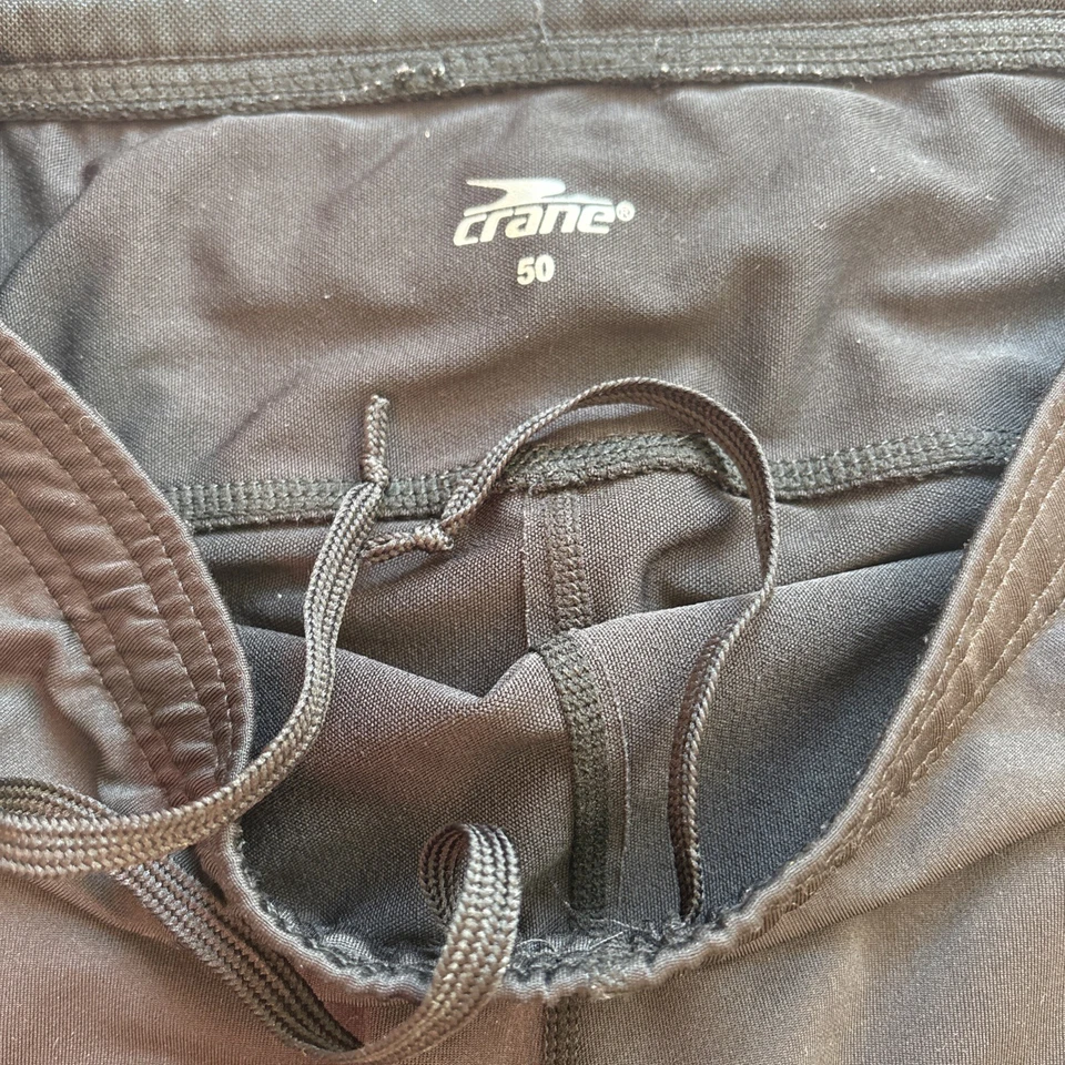 Crane Laufhose 50 Herren Schwarz Leggings Radlerhose - Bild 2 von 4