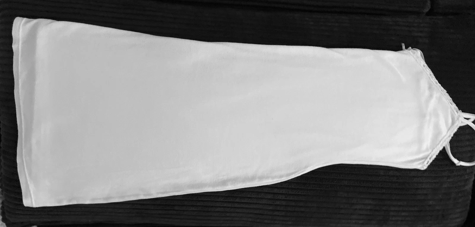 UNDERCOVER Abito slip Victorias Secret 100% cotone bianco taglia media spalline regolabili