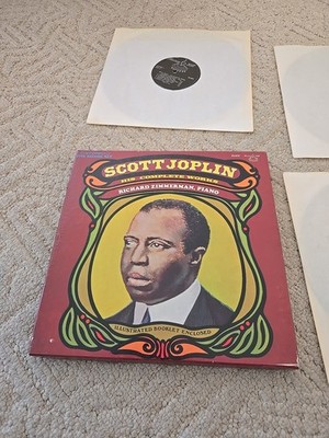 Scott Joplin His Complete Works 5 LP Box Set Richard Zimmerman Piano w Booklet 