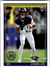 2026 Topps  Flagship Football #91TR-31 JA'KOBI LANE Baltimore Ravens RC
