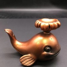 Natural Resin Whale Shape Crystal Ball Stand Base Decoration Healing Reiki 1pc