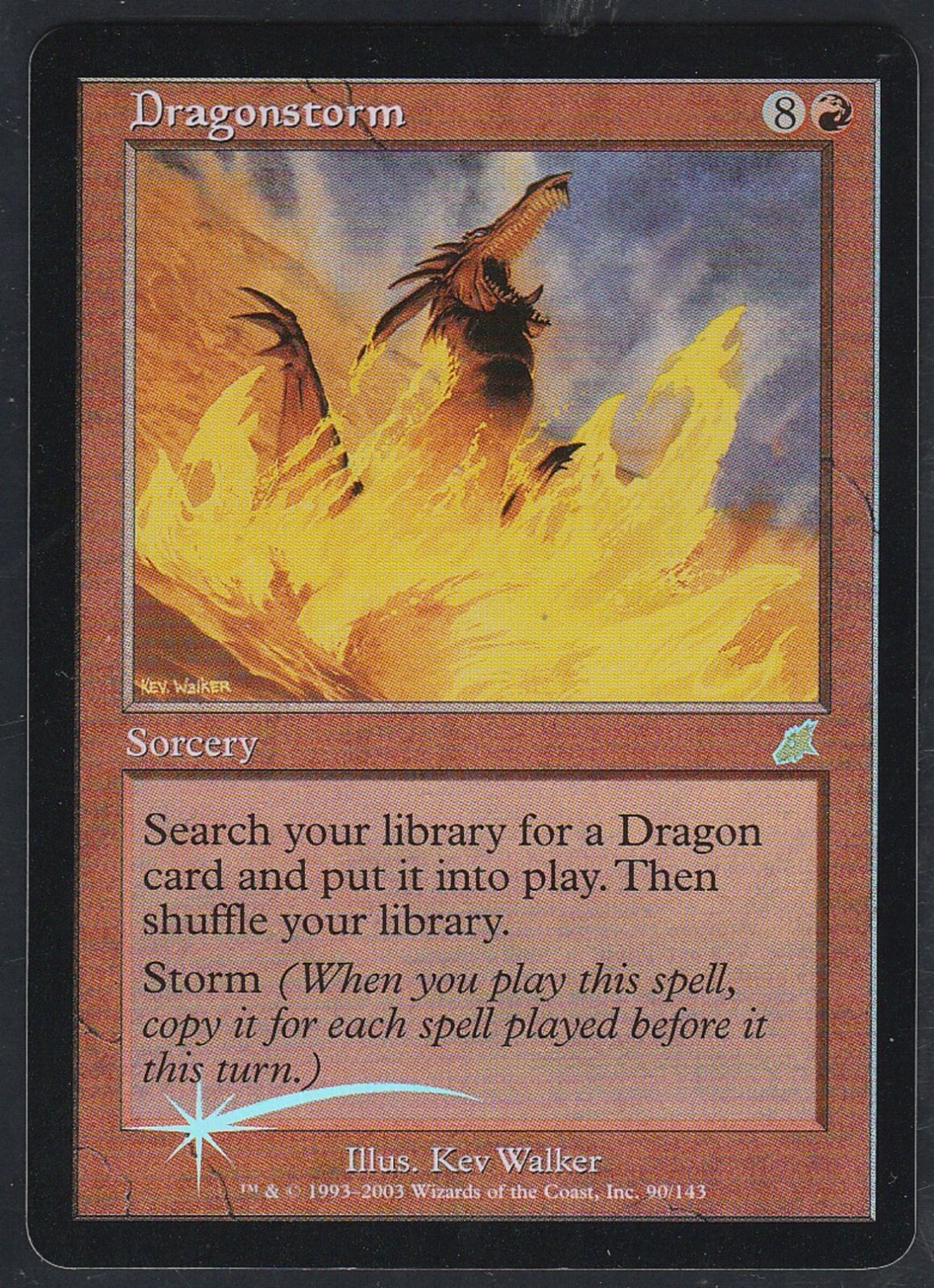 Magic the Gathering DRAGONSTORM #90/143 Scourge Red Foil Rare 2003 NM Un-Played