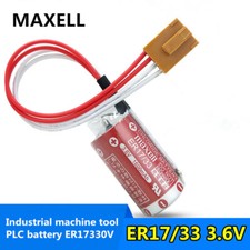 MAXELL ER17/33 PLC industrial battery ER17330V Omron 3G2A9-BAT08 C500-BAT 4-PIN