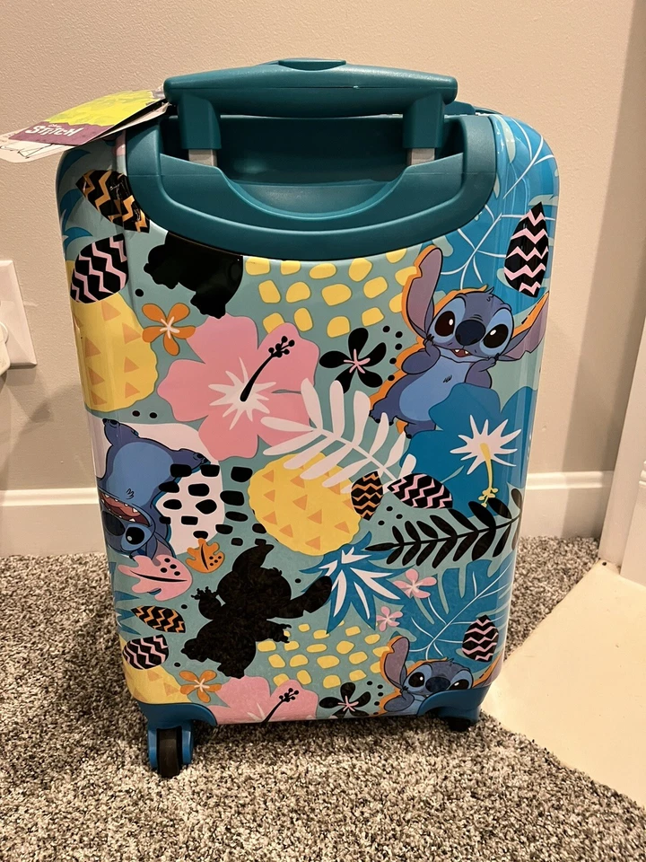 Disney Lilo STITCH Hardside Luggage Suitcase Spinner Hawaiian 28" Bioworld NEW - Image 4 of 4