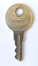Vintage Key IDEAL SECURITY Made in HONG KONG Appx 1-5/8" Replacement Locks 
