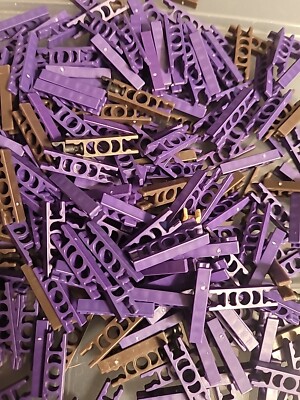100 MICRO Knex Purple Connectors 2-Way - K'nex Small Tiny Mini Parts Lot