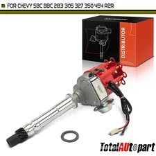 Ignition Distributor with Cap & Rotor for Chevy SBC BBC 305 327 350 454 V8 R2R