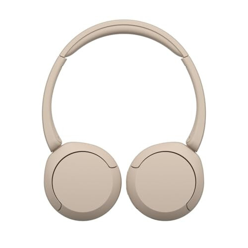 Wireless Headphones Bluetooth On-Ear Headset with Microphone, Cappuccino - Picture 6 of 11