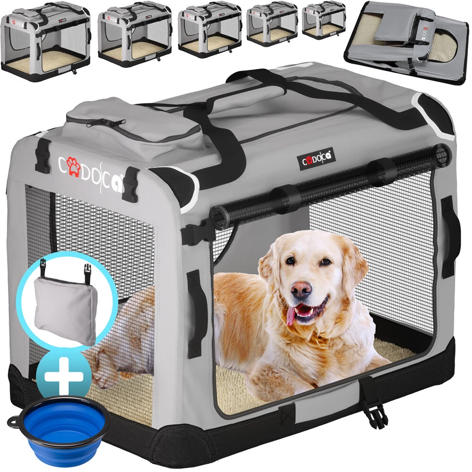 Cage de transport pour animaux chien chat rongeur Pliable Sac transport voyage - Photo 1/4