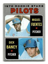 Miguel Fuentes RC Rookie Dick Baney 1970 Topps #88 Seattle Pilots EX-MINT