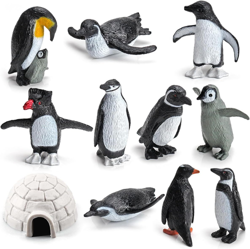 11-teiliges Arktis-Tier-Set – Realistische Pinguin-Figuren Aus PVC, Für Spiel, Dekoration & Lernen