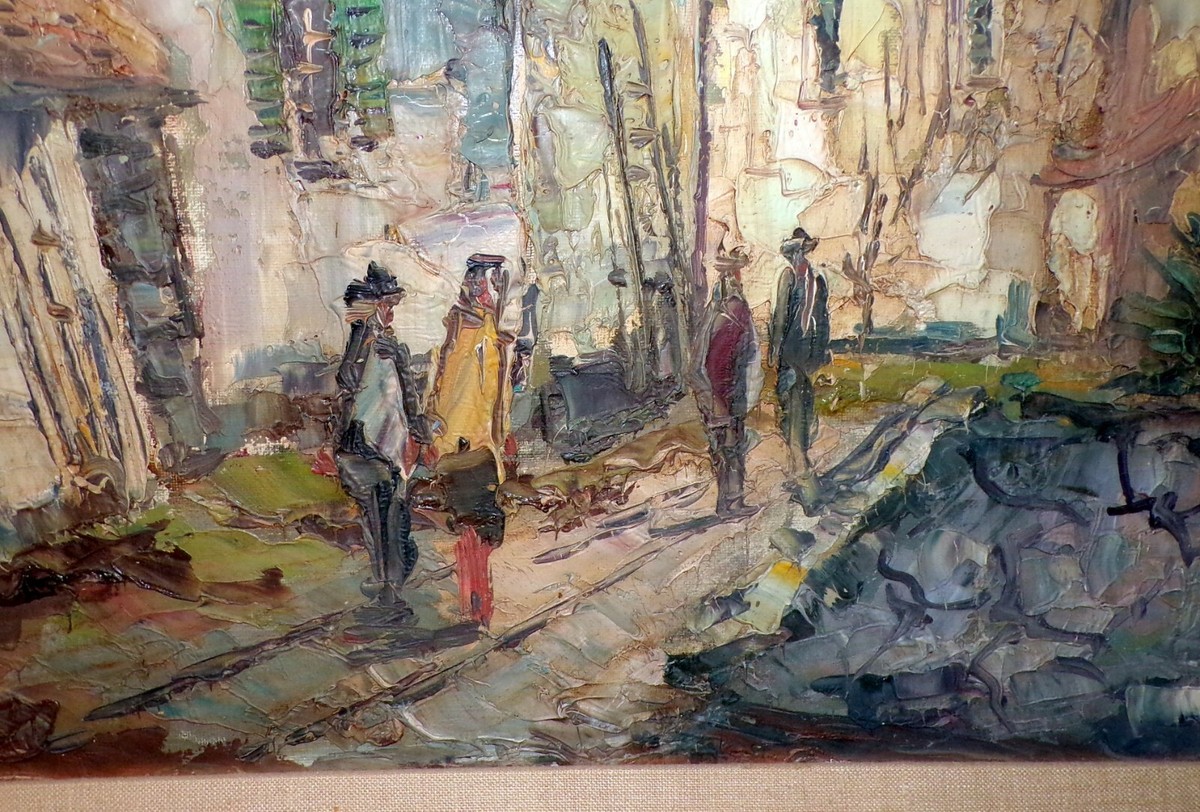 PABLO MATANIA SIGNED LISTED ARTIST ORIGINAL CANVAS OIL PAINTING