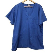 Cassandra O Top Unisex 2X Scrub Blue