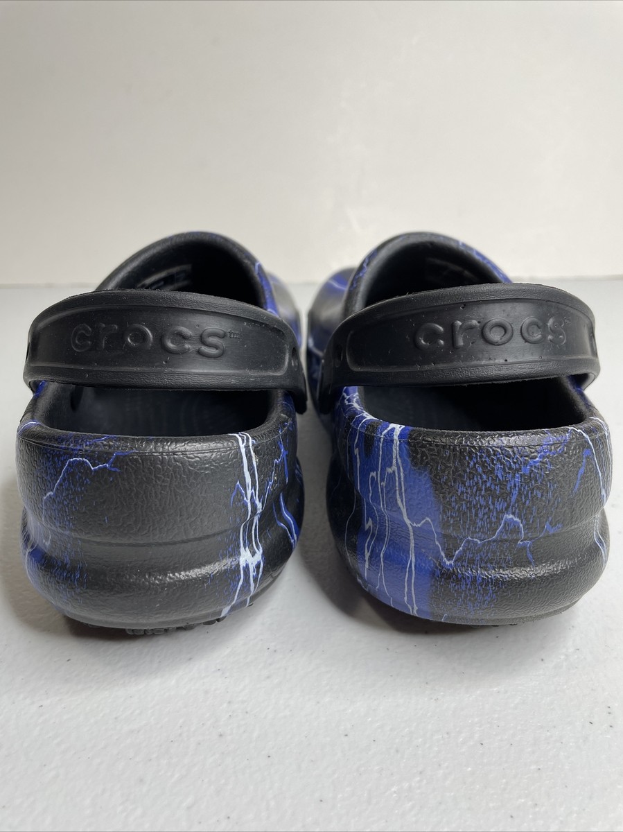 Crocs Bistro Black Lightning Bolt Graphic Slip Resistant  display picture 1