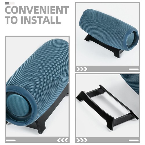 2 Count Support De Bureau Pour Haut-parleur Plateau Base Sonore Stand - Photo 2/12
