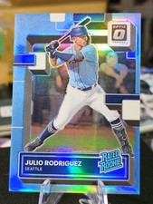 2022 Panini Donruss Optic Carolina Blue Prizm Rated Rookie Julio Rodriguez /50🔥