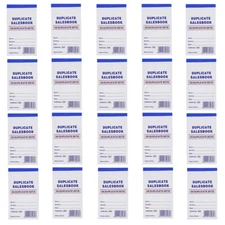 20 Pack Sales Book Order Receipt Invoice Carbonless Copy 50 Sets 3.5" X 5.5"