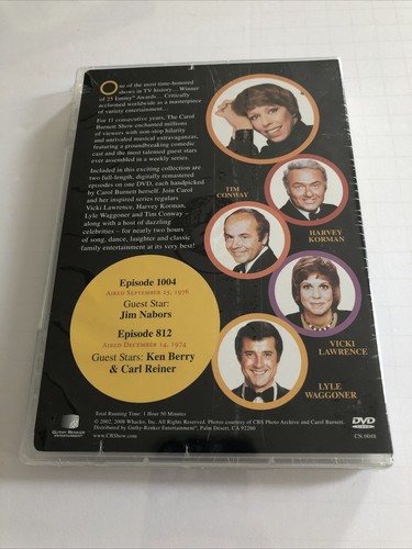 The Carol Burnett Show: The Collector's Edition, (DVD) Episode 1004 & 812 NEW - Imagen 2 de 8