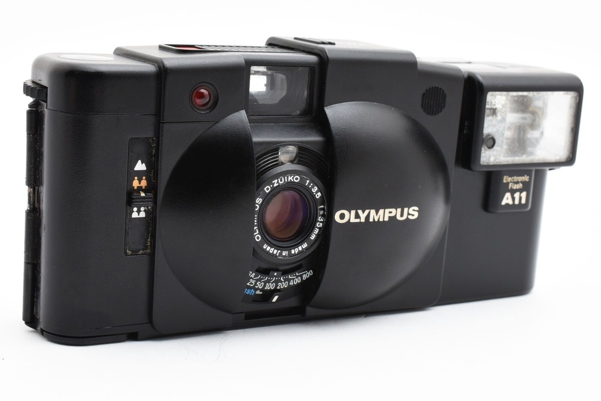 OLYMPUS XA2 コンパクトフィルムカメラ + Flash A11 OLYMPUS XA2 + A11（シティブルー）*整備済み | 東京CAMERA