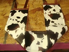 Brown Cow Hide Lotion Applicator Suntan Tanning Bed Non Absorbent Back Buddy