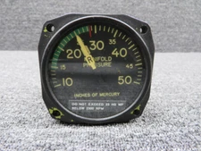 22-260-03 Garwin Dual Manifold Pressure Indicator (Loose Screw in Face)