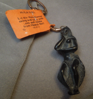 Vintage Coco Joe's of Hawaii Hawaiian Hula Girl Dancer Black Lava
