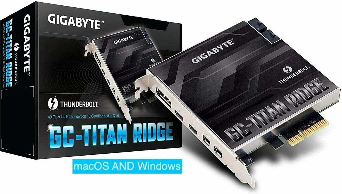 Gigabyte Titan Ridge Thunderbolt 3 FLASH SERVICE for Apple Mac Pro