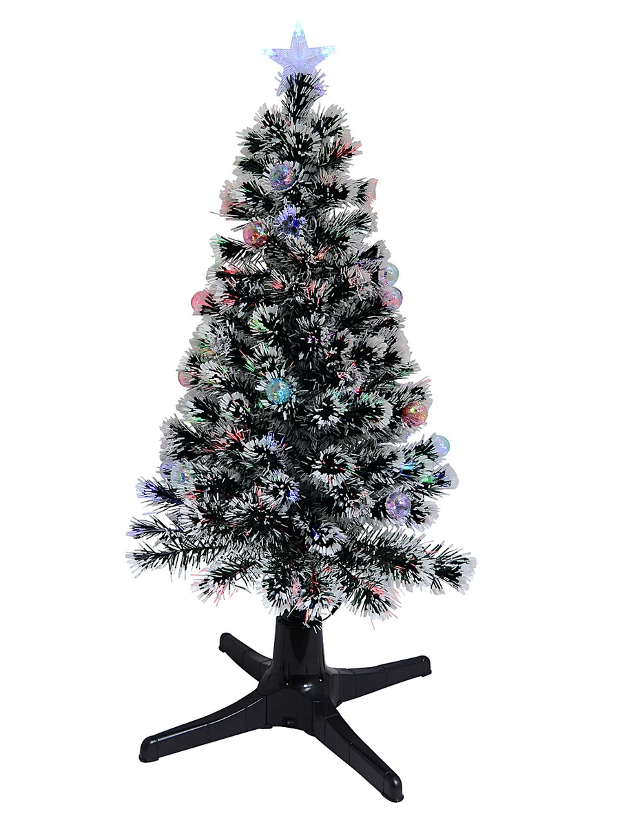 White fibre optic christmas tree 4ft deals