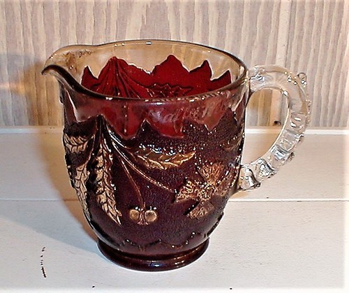EAPG *** RUBY STAINED = CREAMER = DELAWARE = VERY RARE - Picture 5 of 6