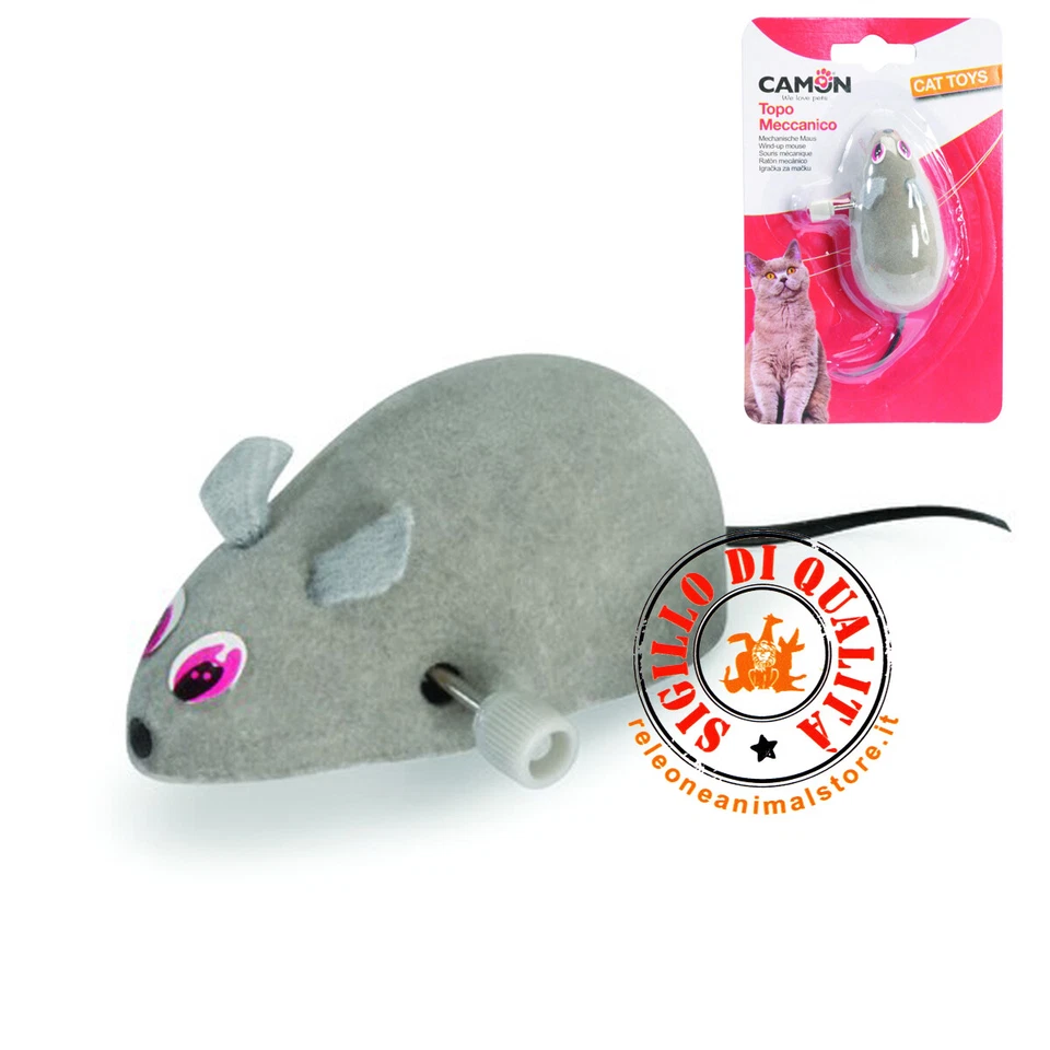 Gioco per gatto topo meccanico senza pelo Camon