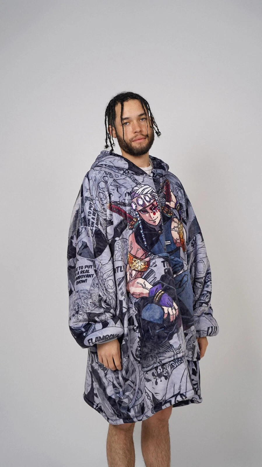 Tengen Uzui demon Oversized Blanket Hoodie