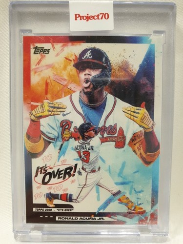 TOPPS 2021 PROJECT 70 #335 RONALD ACUNA JR DESIGN 2000 BY TYSON BECK ENCASED