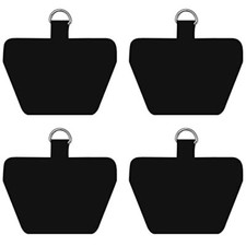 Cell Phone Lanyard Patches, 4 Pack Universal Phone Safety Tether Black X4