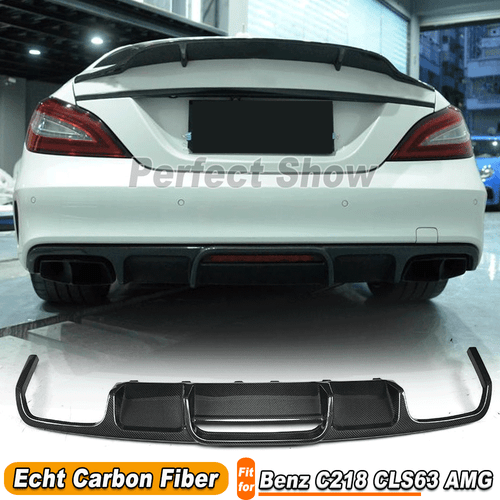 Für Mercedes W218 C218 CLS63 AMG Carbon Diffusor Heckdiffusor Spoiler Heckansatz - Bild 1 von 13